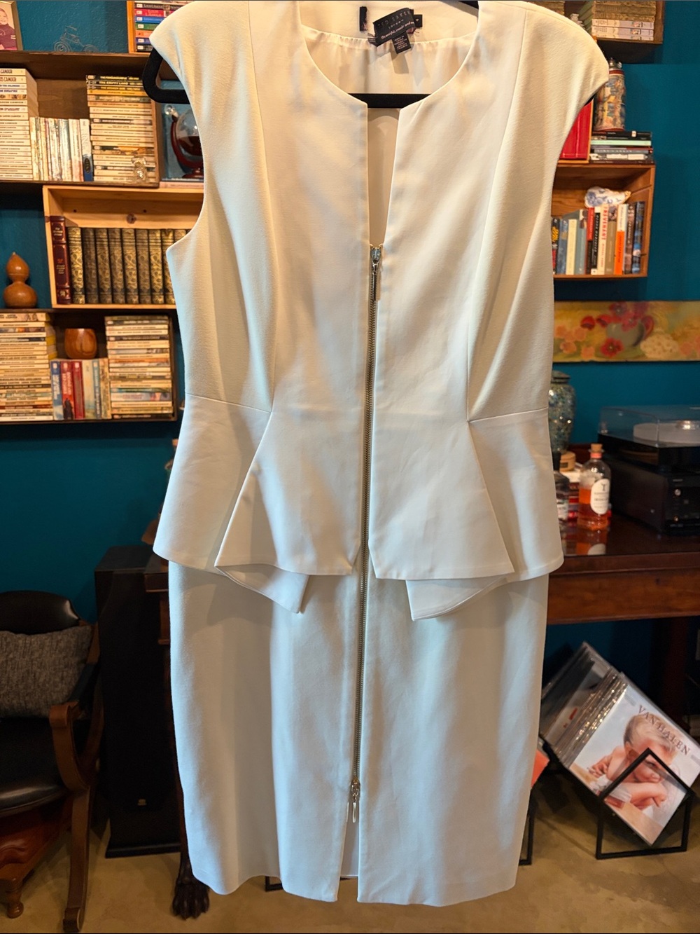 Ted Baker Cream Open-Neck Dress